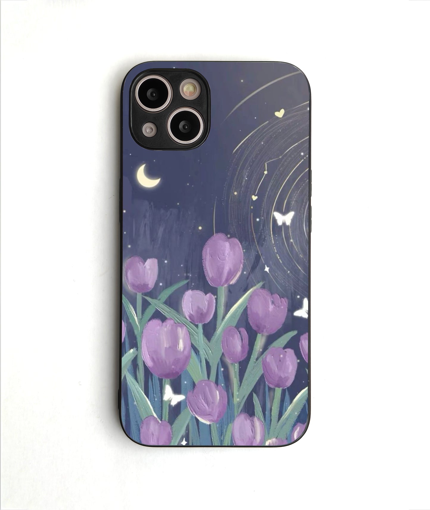 Lavender Dreamy Tulip Glass Case