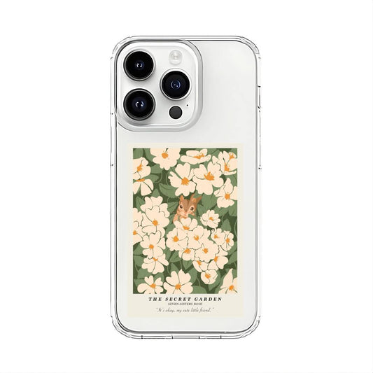 Flower Garden Clear Silicone Case