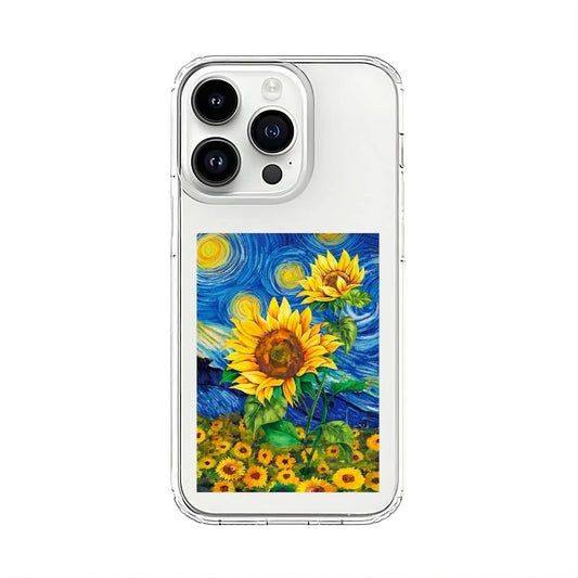 Starry x Sunflower Clear Silicone Case