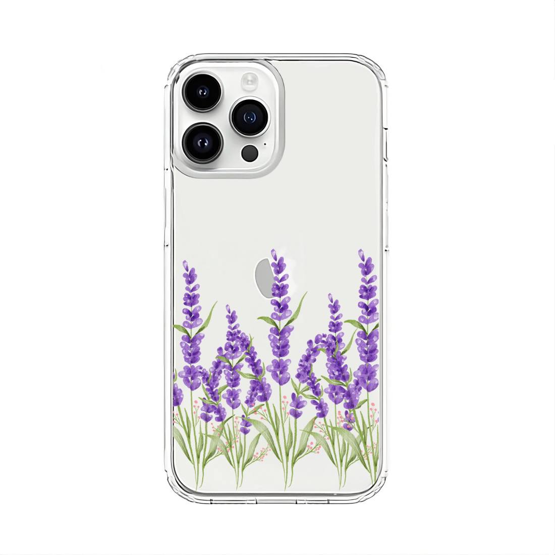 Lavenders Silicone Clear Case