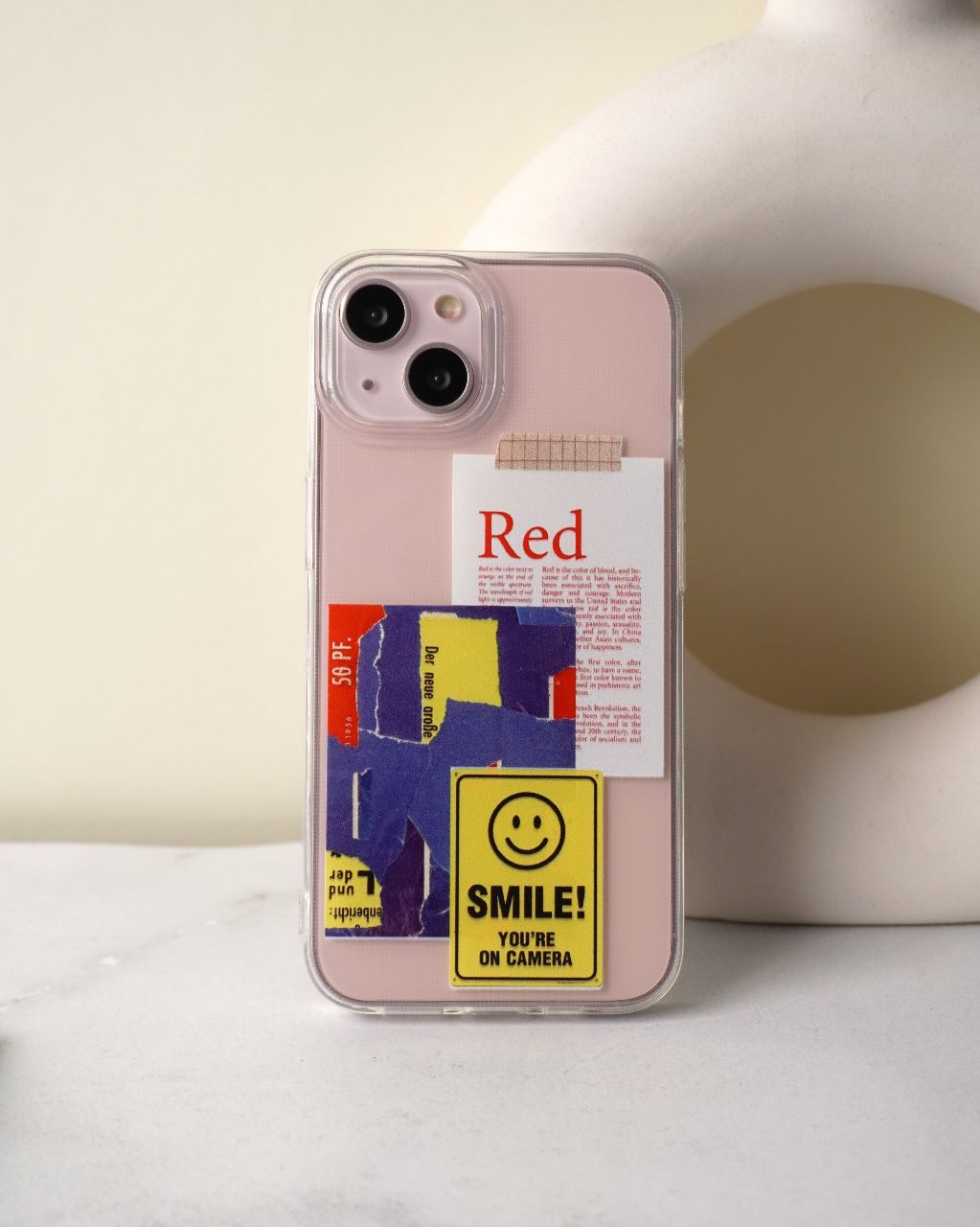 Smile on Camera sticker Sillicon Case