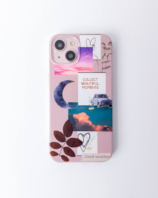 Sky & Moon Aesthetic sticker Sillicon Case